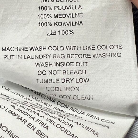 Michael Kors Jean Skirt Womens 14 Blue Denim Mini Button Front Casual Timeless - Picture 14 of 16